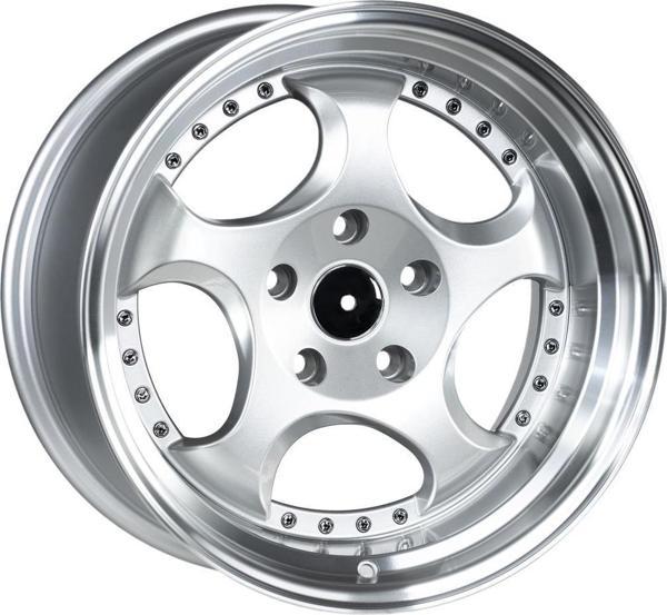 EMR-L2384-02 9.5x17" -5x120 ET22 72.6 Silver Lip Polish-Chrome R Jant (4 Adet) - Image 1