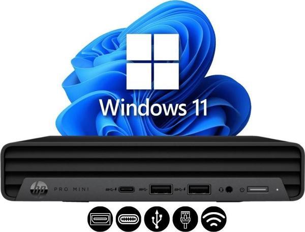 HP Pro 400  i3-14100T 8GB 1TB M.2 SSD 937L3EA ATL18 W11Pro  Mini Masaüstü Bilgisayar - Image 1