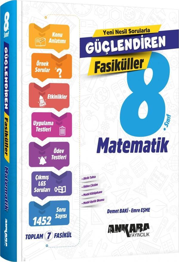 Ankara 8. Sınıf Matematik Güçlendiren Fasikül Ankara Yayıncılık - Ankara Yayıncılık - Image 1