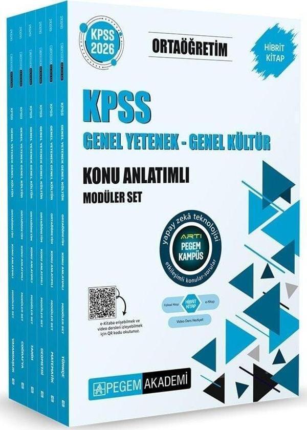 Pegem 2026 KPSS Lise Ortaögretim Konu Anlatımlı Modüler Set Pegem Akademi Yayınları - Pegem Akademi Yayıncılık - Image 1