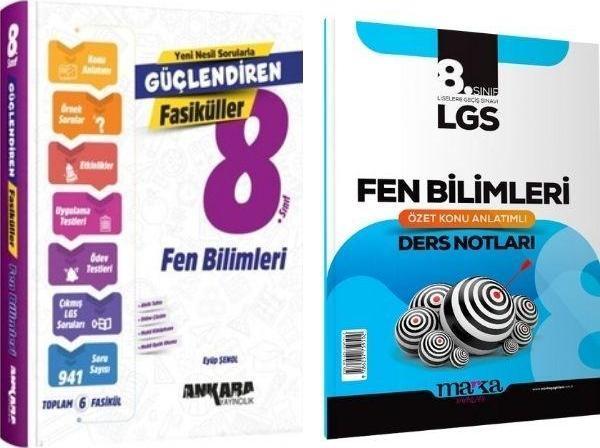 Ankara LGS Fen Bilimleri Fasikülleri ve Marka LGS Fen Bilimleri Ders Notları 2 li Set - Ankara Yayıncılık - Image 1