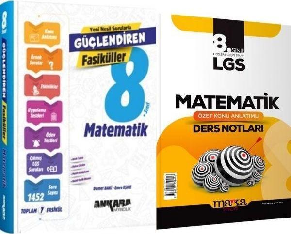 Ankara LGS Matematik Fasikülleri ve Marka LGS Matematik Ders Notları 2 li Set - Ankara Yayıncılık - Image 1