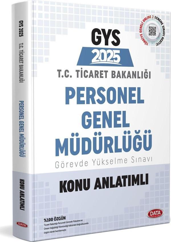 Data 2025 Ticaret Bakanlığı Personel Genel Müdürlüğü GYS Konu Anlatımlı - Data Yayınları - Image 1