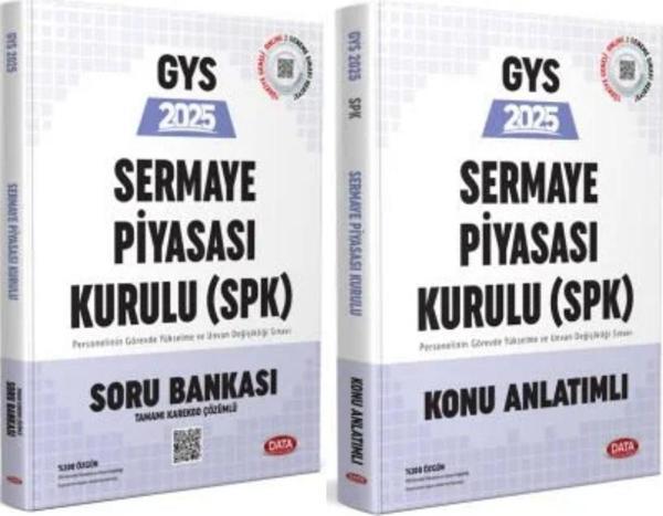 Data 2025 Sermaye Piyasa Kurulu (SPK) GYS Soru + Konu 2 li Set - Data Yayınları - Image 1