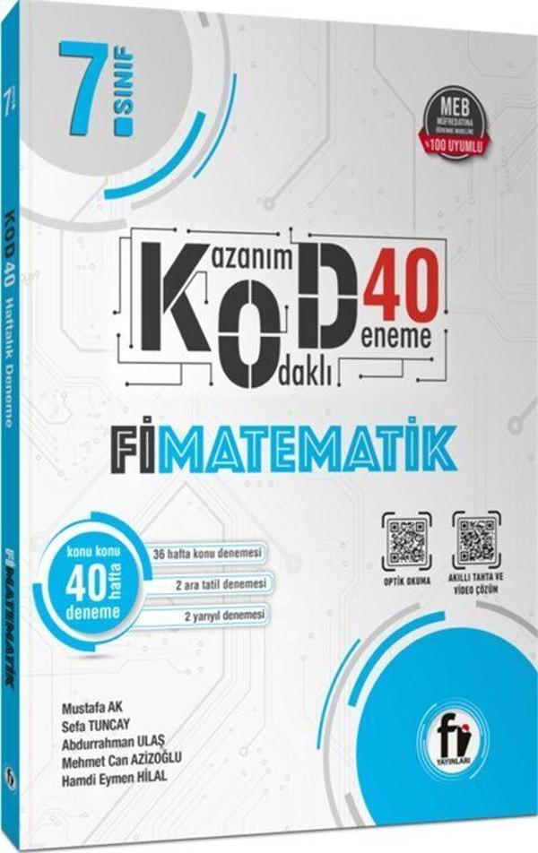 Fi Yayınları 7. Sınıf Matematik Kod 40 Deneme - Fi Yayınları - Image 1