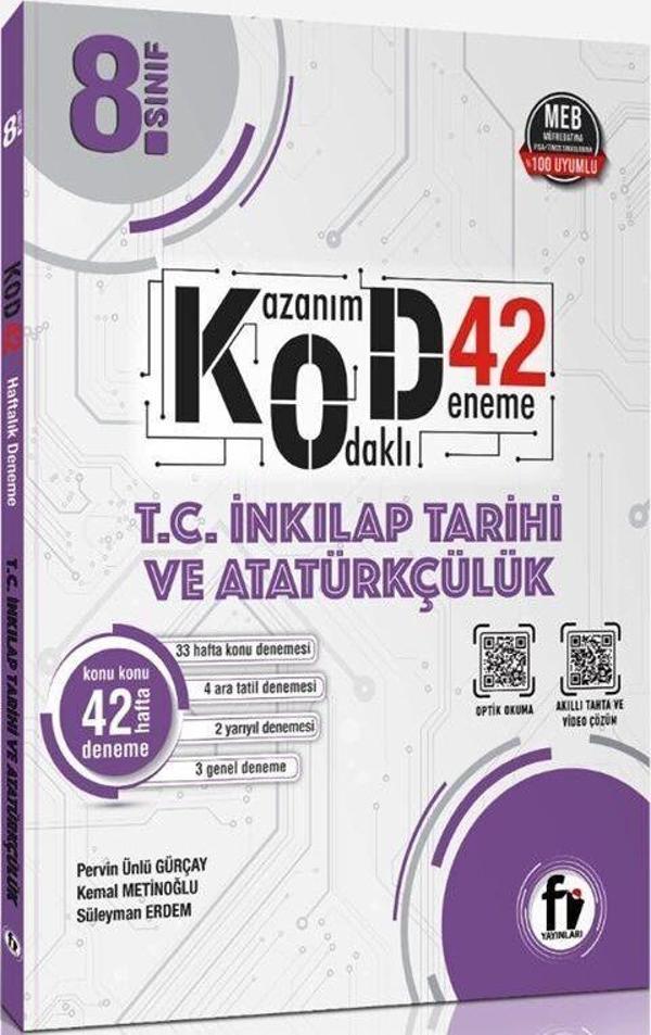 Fi Yayınları 8. Sınıf İnkılap Tarihi ve Atatürkçülük Kod 42 Deneme - Fi Yayınları - Image 1