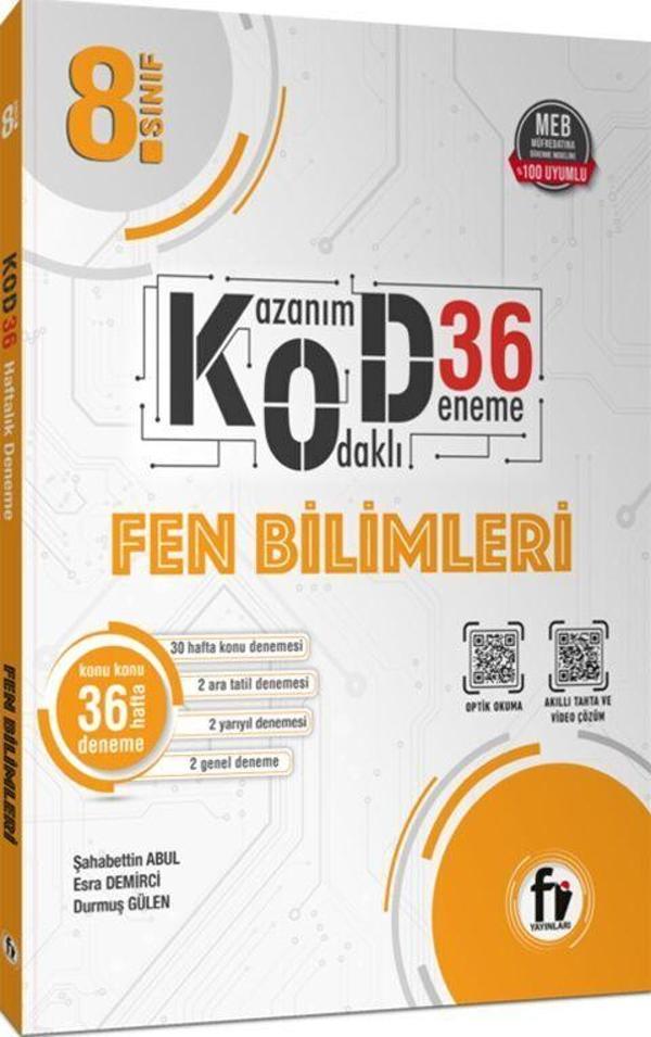 Fi Yayınları 8. Sınıf Fen Bilimleri Kod 36 Deneme - Fi Yayınları - Image 1