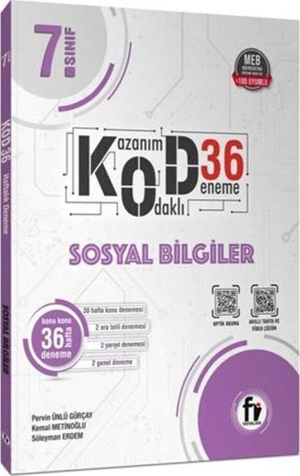 Fi Yayınları 7. Sınıf Sosyal Bilgiler Kod 36 Deneme - Fi Yayınları - Image 1