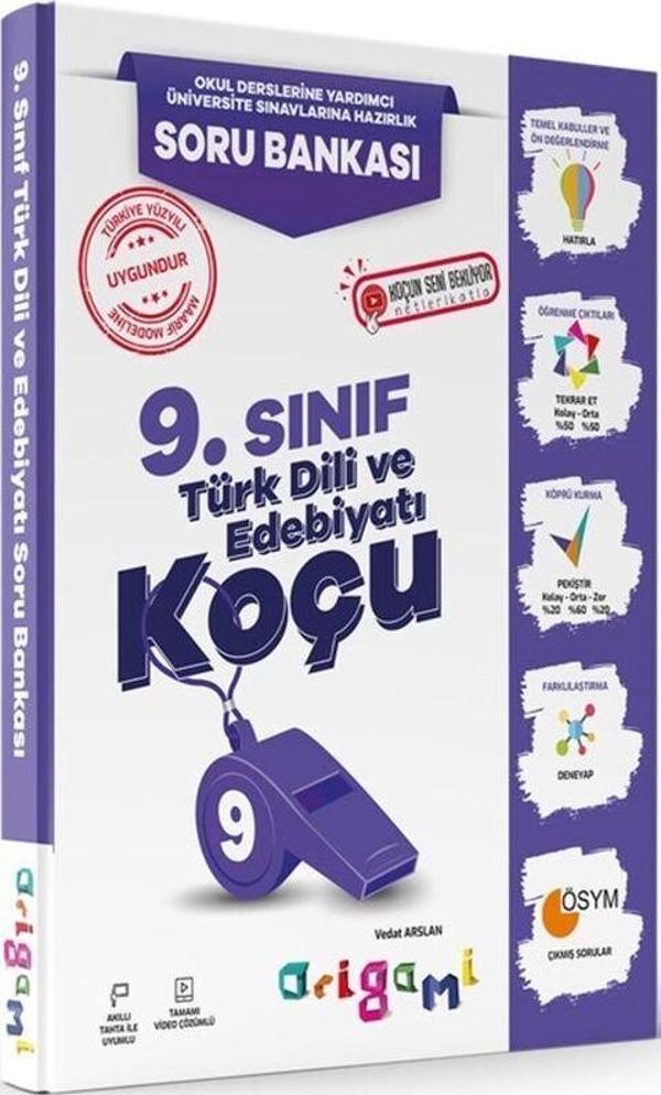 Tammat Yayıncılık 9. Sınıf Türk Dili ve Edebiyatı Origami Soru Bankası - Tammat  Yayıncılık - Image 1