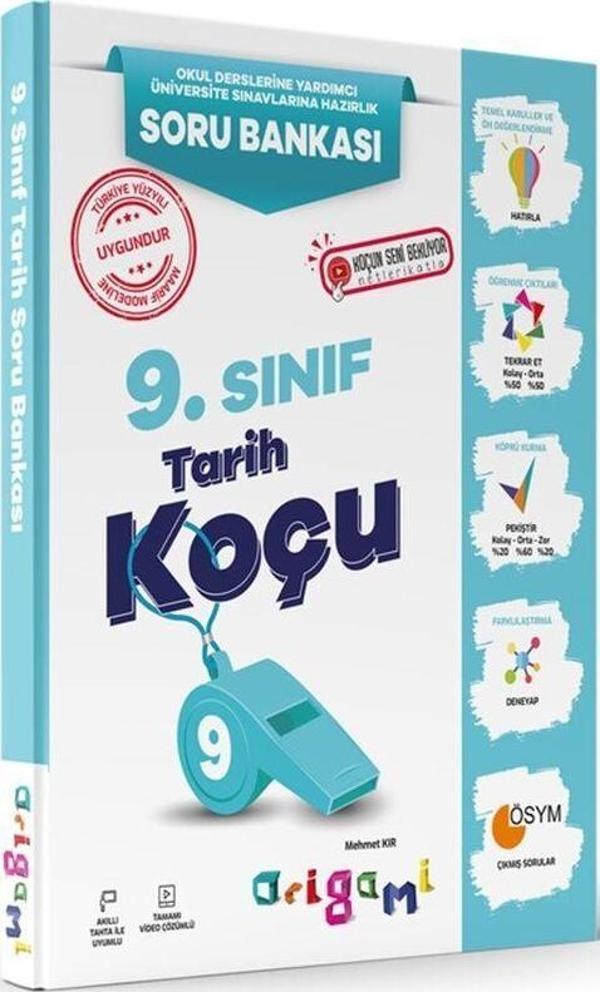 Tammat Yayıncılık 9. Sınıf Tarih Origami Soru Bankası - Tammat  Yayıncılık - Image 1