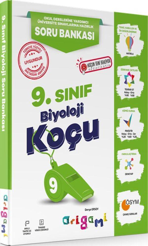 Tammat Yayıncılık 9. Sınıf Biyoloji Origami Soru Bankası - Tammat  Yayıncılık - Image 1
