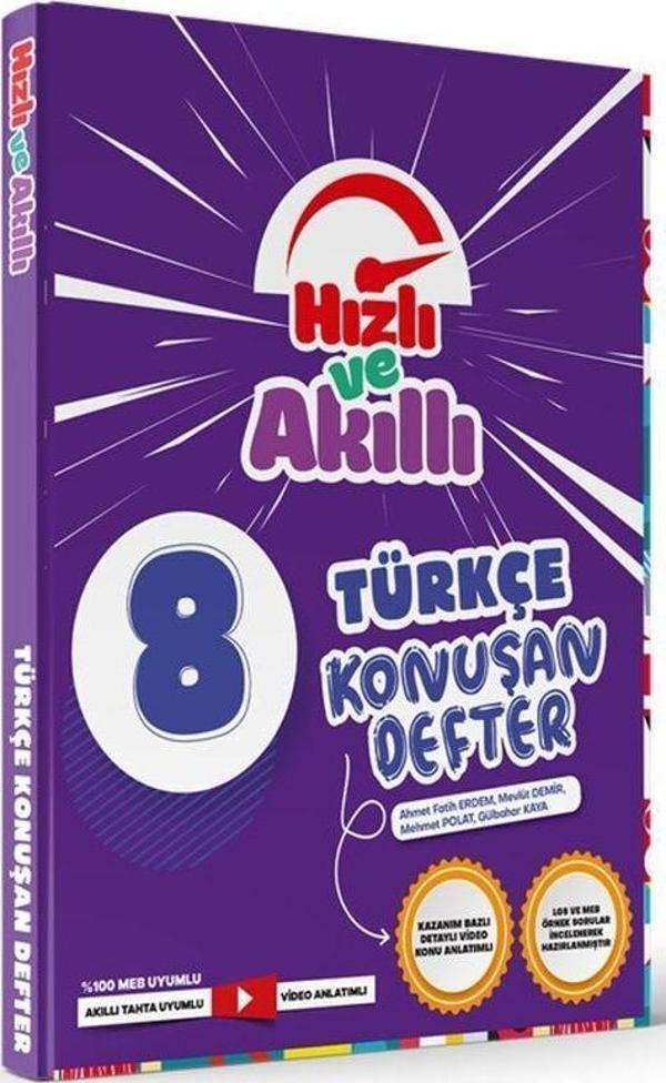 Tammat Yayıncılık 8. Sınıf LGS Türkçe Hızlı ve Akıllı Defter Konuşturan Defter - Tammat  Yayıncılık - Image 1