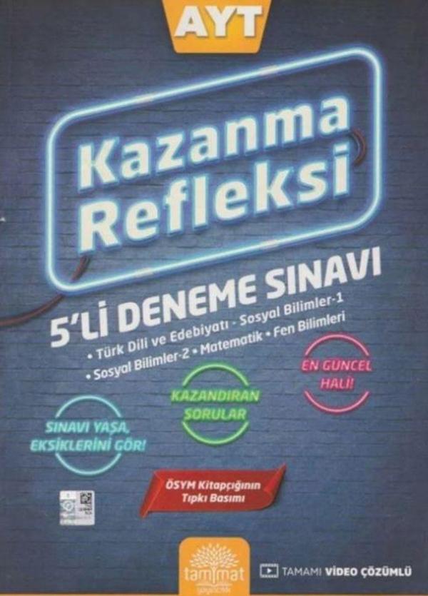 Tammat Yayıncılık AYT Kazanma Refleksi 5 li Deneme Sınavı - Tammat  Yayıncılık - Image 1