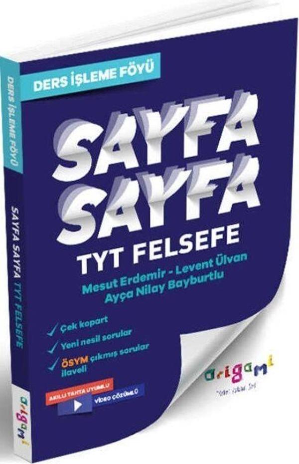Tammat Yayıncılık TYT Felsefe Sayfa Sayfa Ders İşleme Föyü - Tammat  Yayıncılık - Image 1