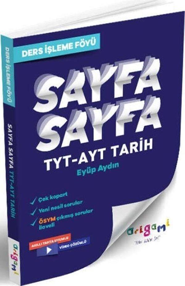 Tammat Yayıncılık TYT AYT Tarih Sayfa Sayfa Ders İşleme Föyü - Tammat  Yayıncılık - Image 1