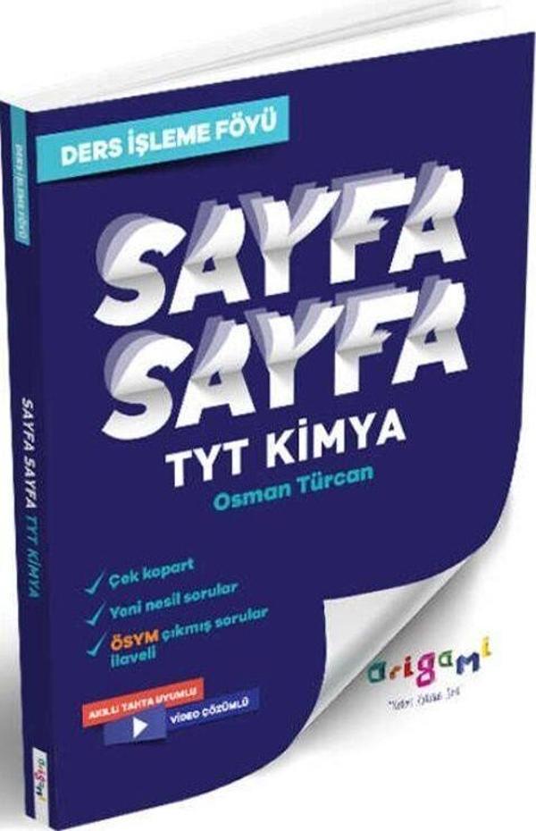 Tammat Yayıncılık TYT Kimya Sayfa Sayfa Ders İşleme Föyü - Tammat  Yayıncılık - Image 1