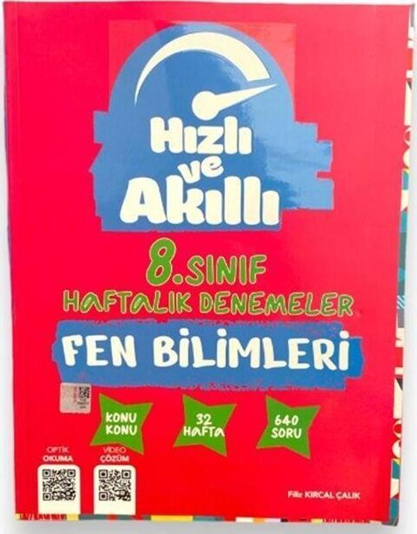 Tammat Yayıncılık 8. Sınıf Fen Bilimleri Hızlı ve Akıllı Haftalık Denemeler - Tammat  Yayıncılık - Image 1