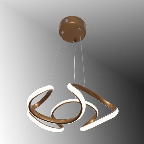 TT Aydınlatma Tt307-35-Esk Helezon Modeli Eskitme Boyalı ( Sarı Işık ) Led Avize - Image 1