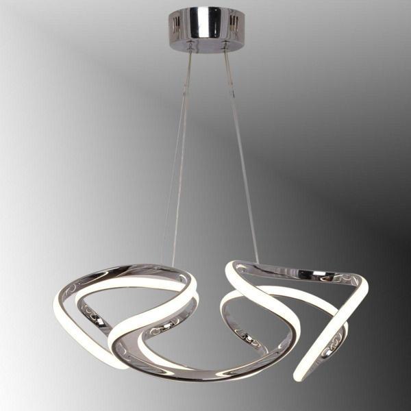 TT Aydınlatma Tt307-40-Kr Helezon Modeli Krom Kaplama ( Beyaz Işık ) Led Avize - Image 1