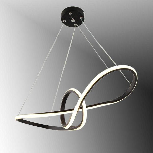 TT Aydınlatma Tt002-Sy Papyon Modeli Mat Siyah ( 3 Renk Işık ) Led Avize - Image 1