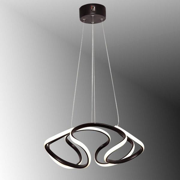TT Aydınlatma Tt307-40-Sy Helezon Modeli Mat Siyah ( 3 Renk Işık Modüllü ) Led Avize - Image 1