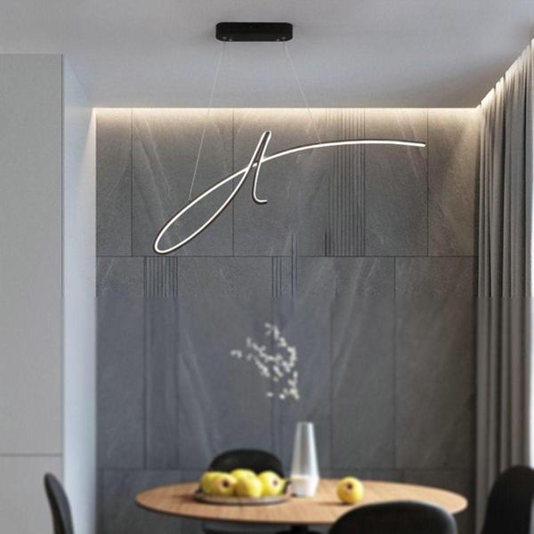 TT Aydınlatma Tt018-Sy Imza Modeli ( Gün Işığı Led ) Mat Siyah Led Avize - Image 1