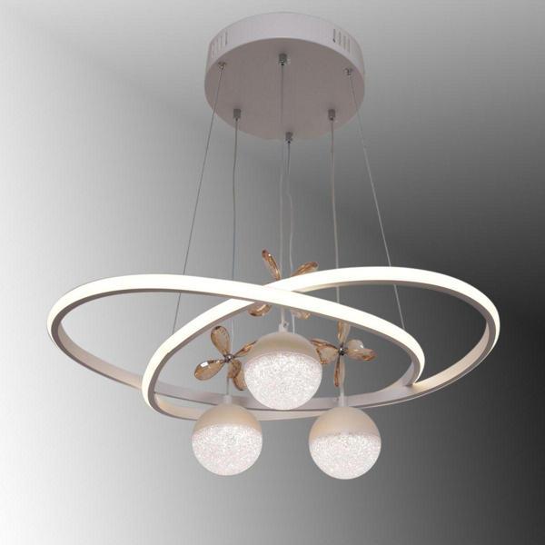 TT Aydınlatma Tt310-3Tpl-By Trio Modeli Mat Beyaz 3 Toplu 3 Renk Modüllü Ledli Avize - Image 1