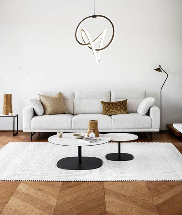 TT Aydınlatma Tt013-Sy Düğüm Modeli Mat Siyah ( 3 Renk ) Led Avize - Image 1