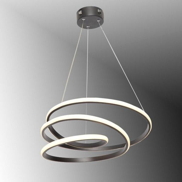TT Aydınlatma Tt301-Sy Yay Modeli Siyah ( Sarı Işık ) Led Avize - Image 1