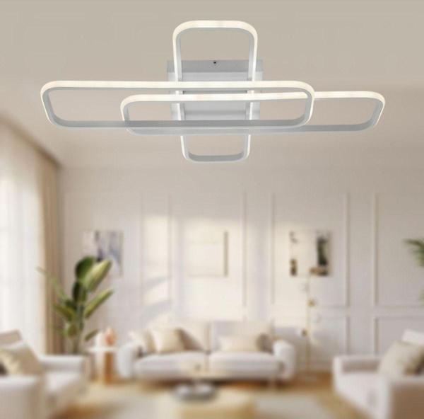 TT Aydınlatma Tt324-By ( Beyaz Işık ) 57 X 17 Profil Mat Beyaz 3 Lü Plofonyer Led Avize - Image 1