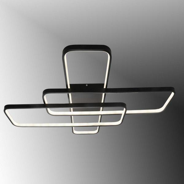 TT Aydınlatma Tt040-Sy Mat Siyah Plofonyer ( 3 Renk Işık Modüllü ) Led Avize - Image 1