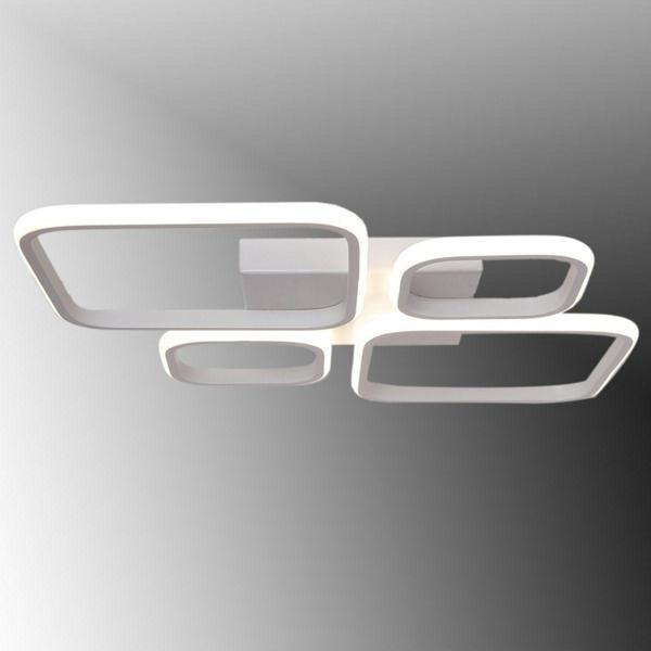 TT Aydınlatma Tt050-By Baklava Desen Mat Beyaz 4 Lü ( Beyaz Işık ) Led Avize - Image 1