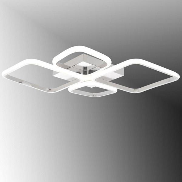 TT Aydınlatma Tt050-Kr ( Beyaz Işık ) Baklava Krom Kaplama 4 Lü Led Avize - Image 1