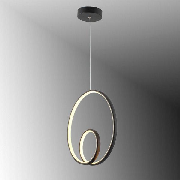 TT Aydınlatma Tt004-Sy Göz Modeli Mat Siyah ( 3 Renk Işık Modüllü ) Led Avize - Image 1
