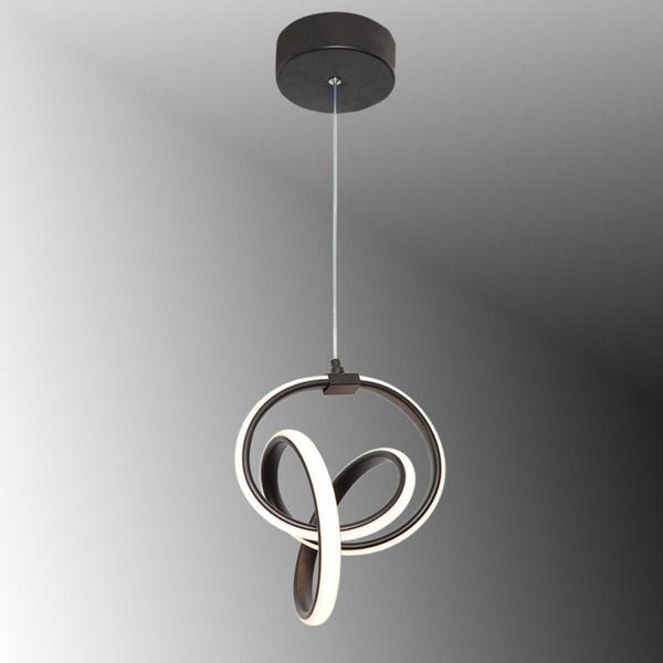 TT Aydınlatma Tt317-Sy Stilla Modeli Mat Siyah ( Sarı Işık ) Led Avize - Image 1