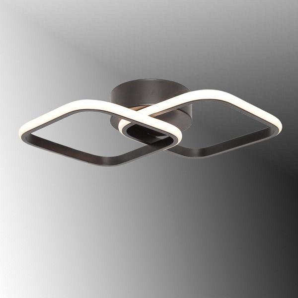 TT Aydınlatma Tt405-2-Sy Mat Siyah 2 Li Kare ( Sarı Işık ) Led Avize - Image 1