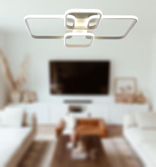 TT Aydınlatma Tt500-4-By ( Beyaz Işık ) Mat Beyaz Plofonyer 4 Lü Led Avize - Image 1