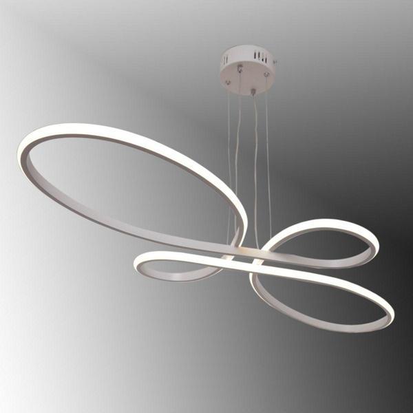 TT Aydınlatma Tt041-By Trend Modeli ( 3 Renk Işık Modüllü ) Mat Beyaz Led Avize - Image 1