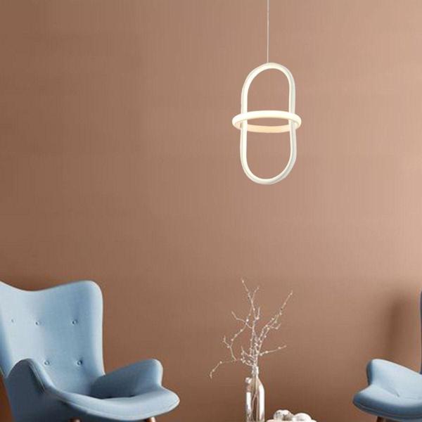 TT Aydınlatma Tt006-1-By Minyon Modeli ( Beyaz Işık ) Tekli Mat Beyaz Led Avize - Image 1