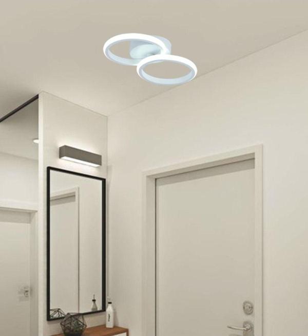 TT Aydınlatma Tt305-2-By Mat Beyaz 2 Li ( Sarı Işık ) Led Avize - Image 1