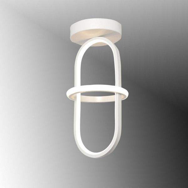 TT Aydınlatma Tt006-1Plf-By Minyon Modeli Tekli Plofonyer Mat Beyaz ( Sarı Işık ) Led Avize - Image 1