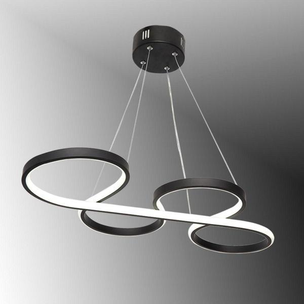 TT Aydınlatma Tt025-Sy Yılan Modeli Mat Siyah ( Gün Işığı ) Led Avize - Image 1