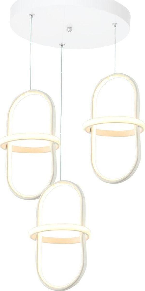 TT Aydınlatma Tt006-3Y-By Minyon Modeli ( Gün Işığı Led ) 3 Lü Mat Beyaz Yuvarlak Led Avize - Image 1