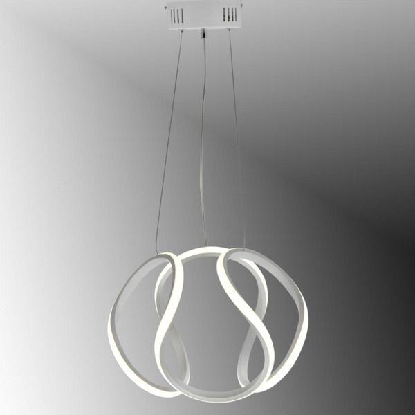TT Aydınlatma Tt306-35-By ( Gün Işığı ) Kavis Modeli Mat Beyaz Led Avize - Image 1