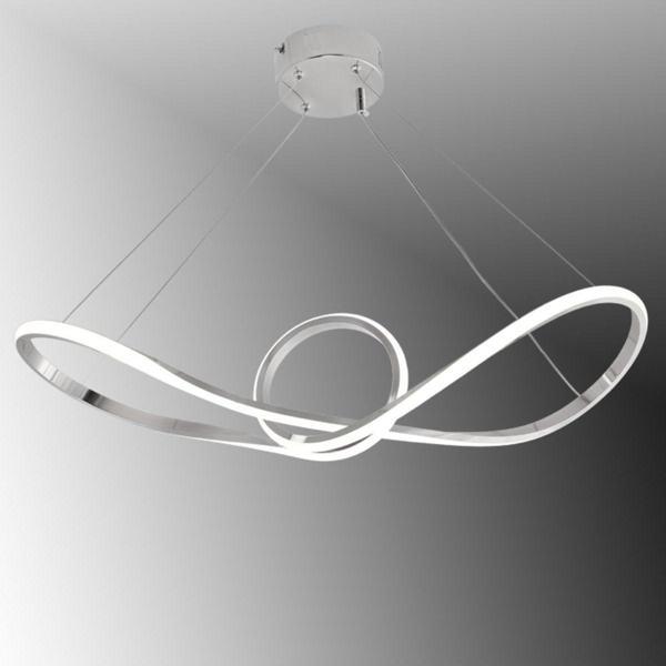 TT Aydınlatma Tt002-Kr Papyon Modeli Krom Kaplama ( 3 Renk Işık Modüllü ) Led Avize - Image 1