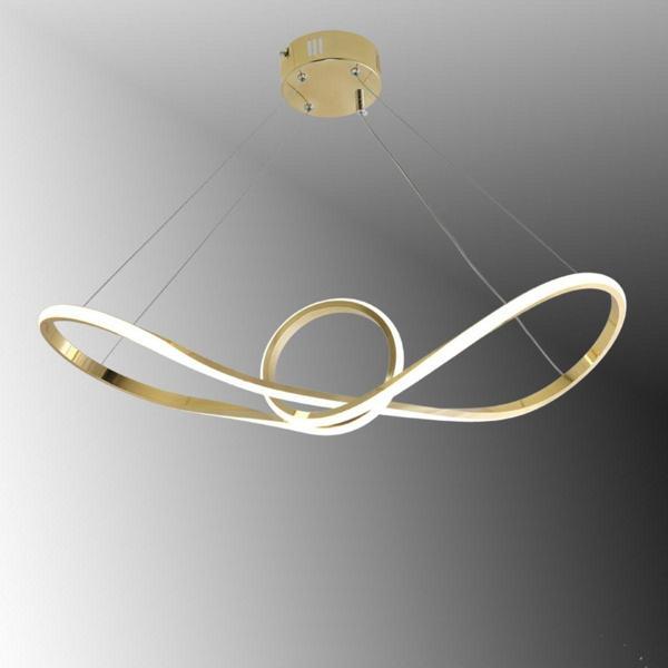 TT Aydınlatma Tt002-Sr Papyon Modeli Sarı Kaplama ( Sarı Işık ) Led Avize - Image 1