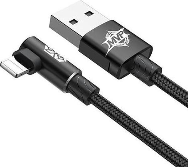 Baseus Lightning 1 Metre MVP Kablo Siyah - Image 1
