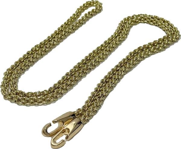 Çift Halkalı Çanta Askı Zinciri 120cm (Light Gold) - Image 1
