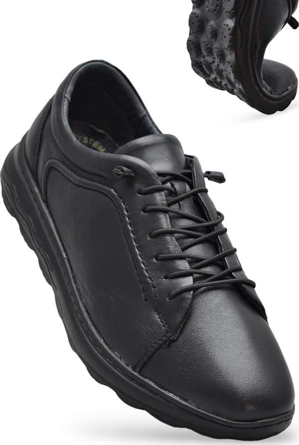 400P Tam Ortopedik Taban Hakiki Deri Erkek Ayakkabı Günlük Erkek Deri Ayakkabı Hafif Poli Taban - Image 1