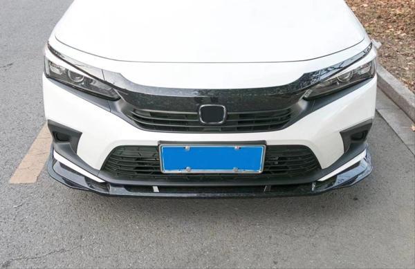 2022 Civic Uyumlu Piano Black Ön Lip (Parlak Siyah-3 Parça) - Image 1